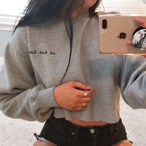 Brandy Melville “uh huh honey” cropped crewneck